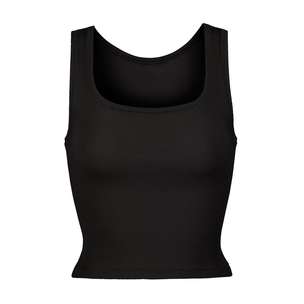 Sale Skims Soot Cotton Rib Tank Top